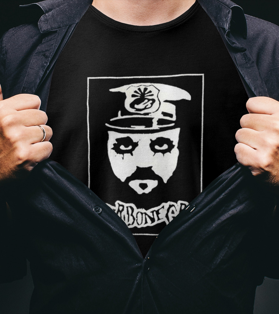 Hank Von Helvete Turbonegro Captain Portrait Punk Rock Style T-Shirt