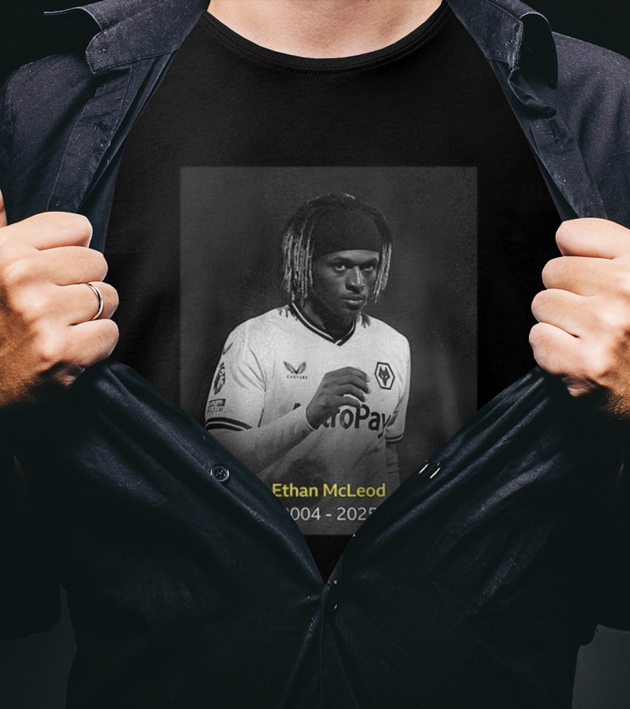 Ethan McLeod 2004-2025 Wolves Player Tribute T-Shirt