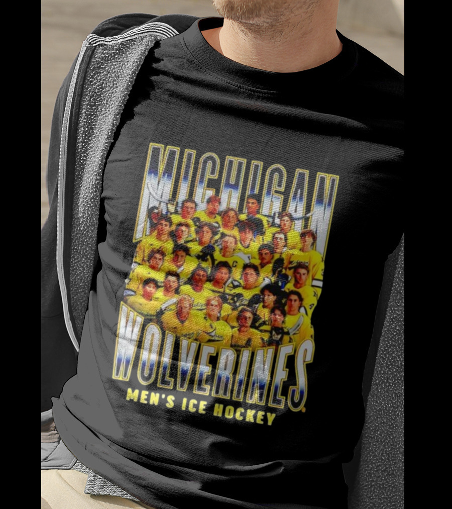 Michigan Wolverines Men's Ice Hockey Team 2025-2026 T-Shirt