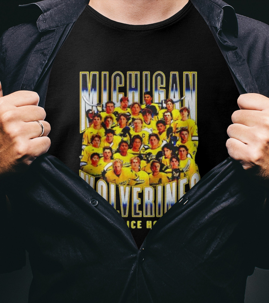 Michigan Wolverines Men's Ice Hockey Team 2025-2026 T-Shirt