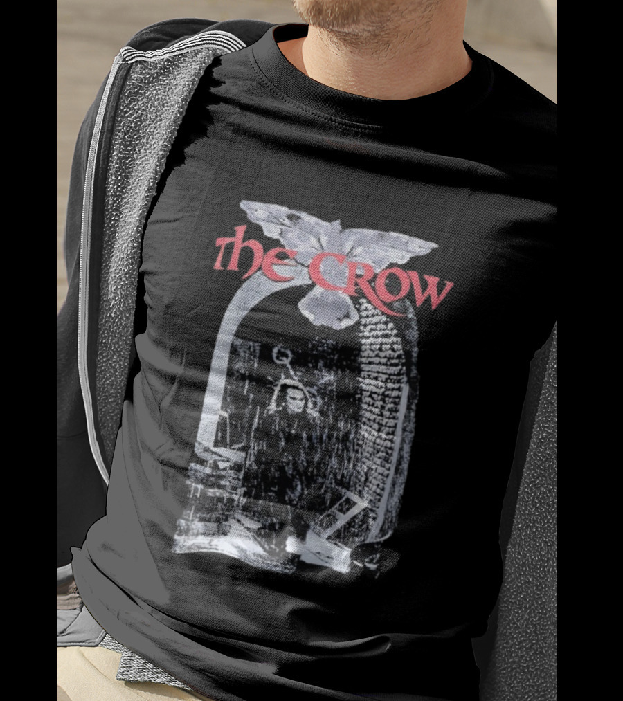 The Crow Gothic Archway Scene Vintage Horror Movie Character T-Shirt
