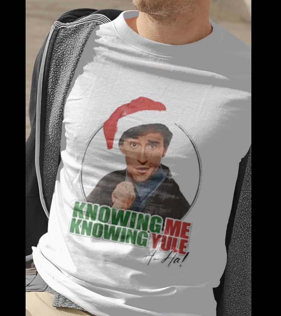Knowing Me Knowing Yule Alan Partridge A-ha Christmas Santa Hat T-Shirt
