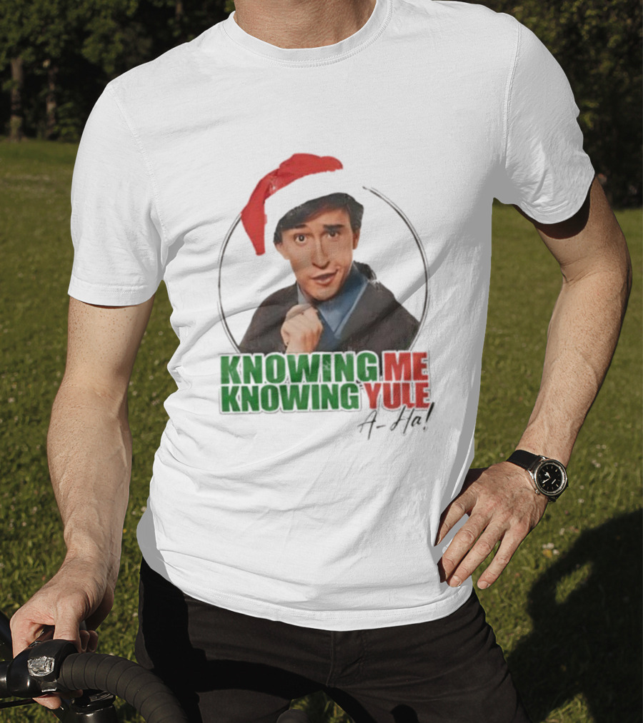 Knowing Me Knowing Yule Alan Partridge A-ha Christmas Santa Hat T-Shirt