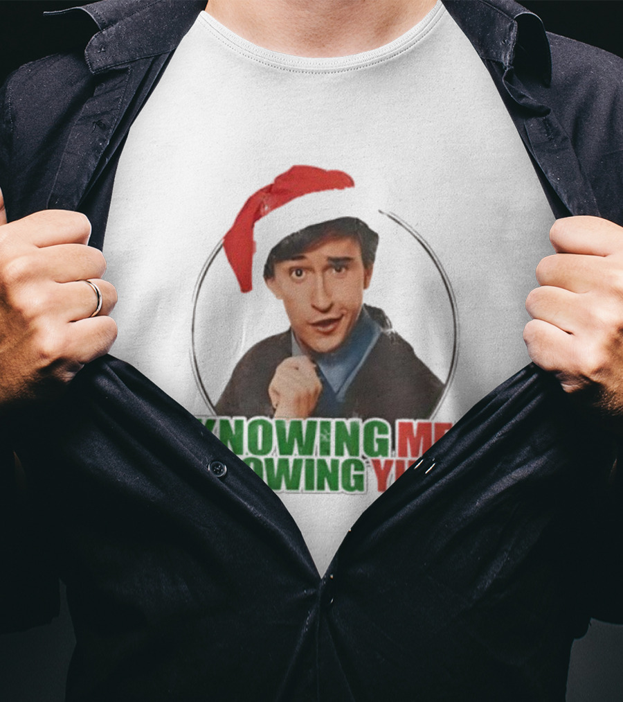 Knowing Me Knowing Yule Alan Partridge A-ha Christmas Santa Hat T-Shirt