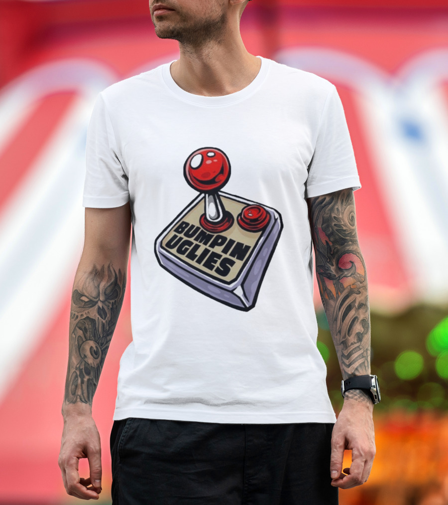 Bumpin Uglies Make It Through The Day Joystick Retro Style T-Shirt