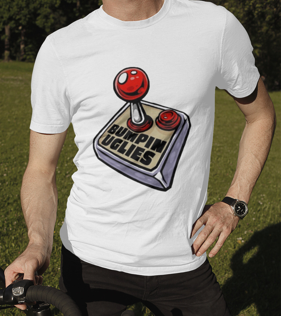 Bumpin Uglies Make It Through The Day Joystick Retro Style T-Shirt