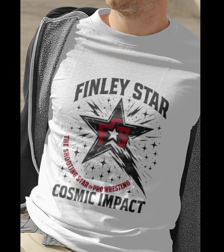 Finley Star FS The Shooting Star Of Pro Wrestling Cosmic Impact T-Shirt