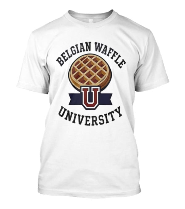 Belgian Waffle U Novelty College-Themed Apparel T-Shirt