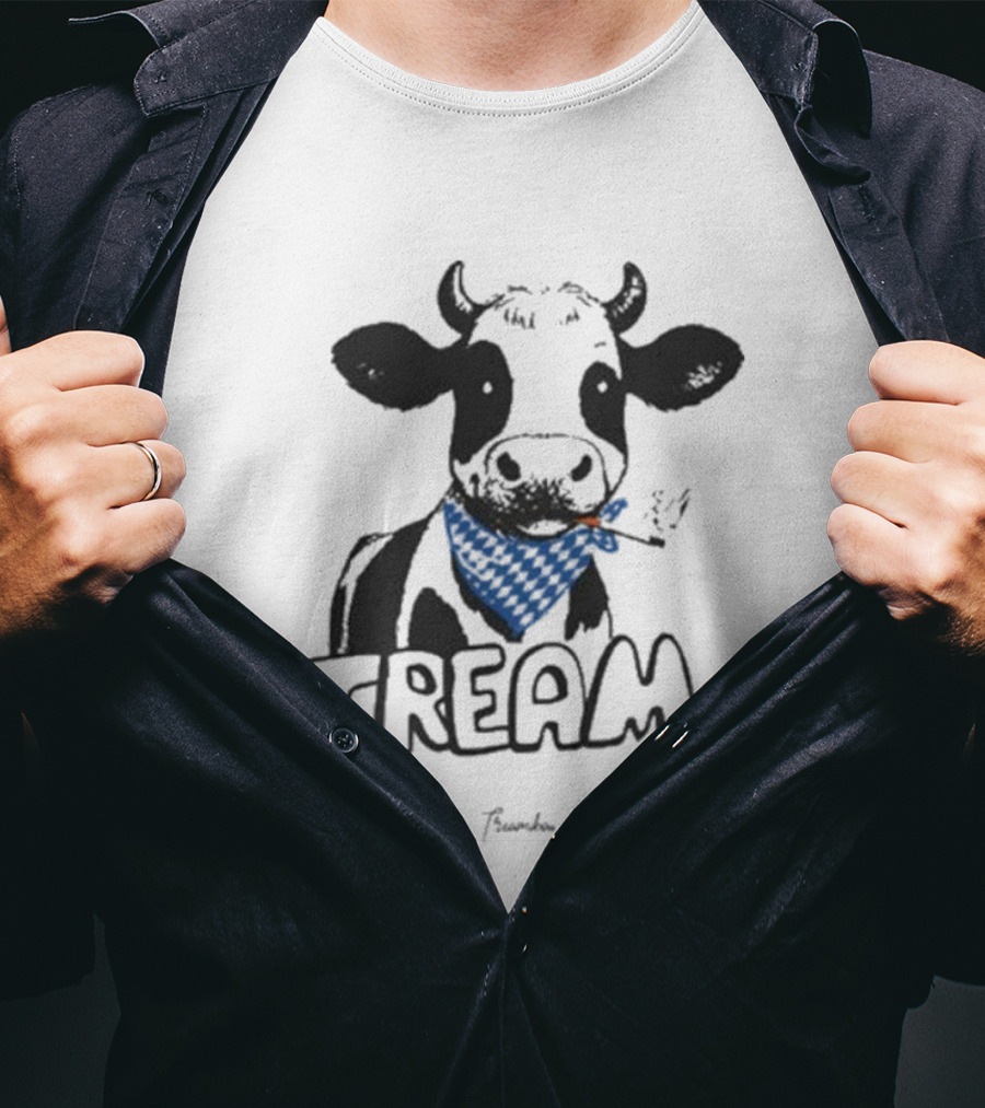 Tream Evy Bandana Cow Smoking T-Shirt