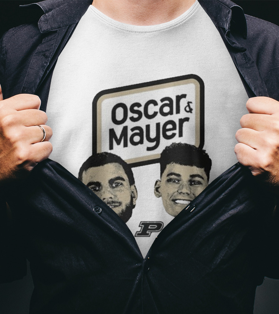 Oscar Cluff Omer Mayer Purdue Boilermakers Faces P Logo T-Shirt