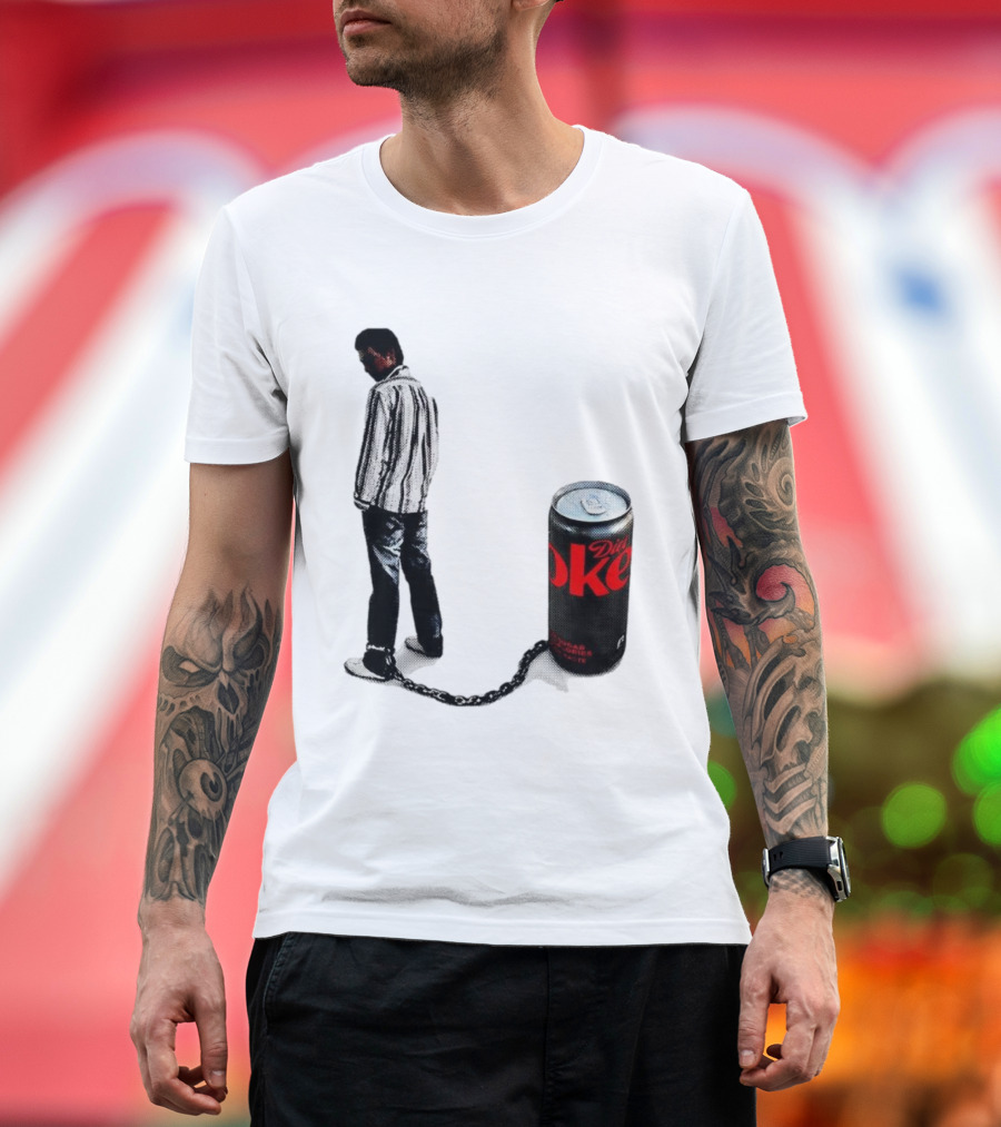 Diet Coke Freshwater Humor Tied With Chains T-Shirt