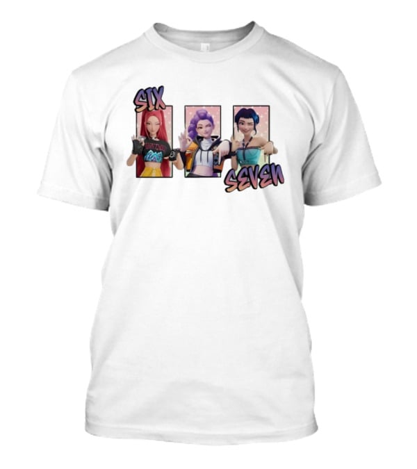 Six Seven Kpop Girls Band Meme 6 7 Legends T-Shirt