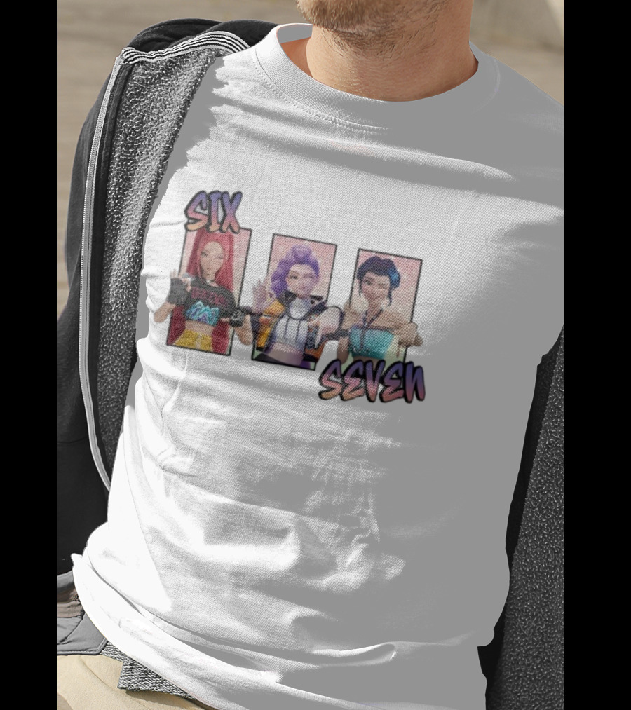 Six Seven Kpop Girls Band Meme 6 7 Legends T-Shirt