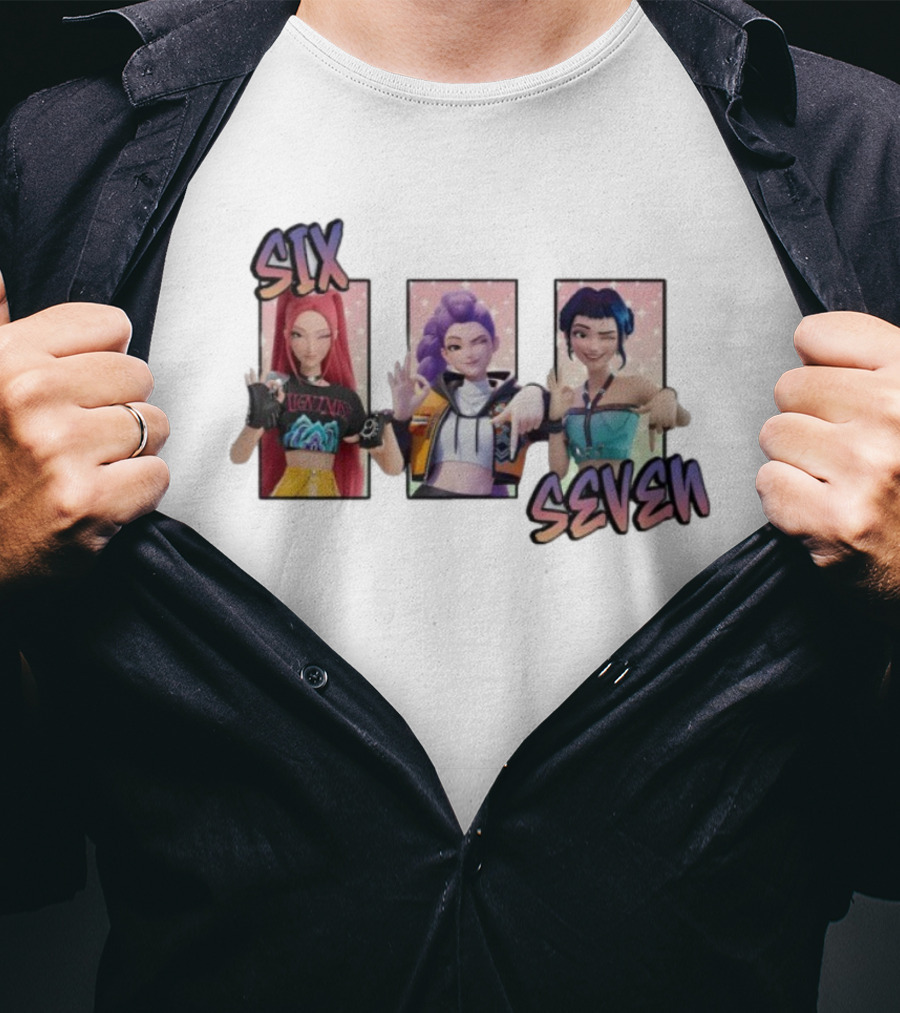 Six Seven Kpop Girls Band Meme 6 7 Legends T-Shirt