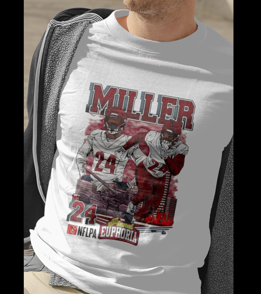 Miller 24 NFLPA Planet Euphoria Washington Commanders Tank Cartoon T-Shirt