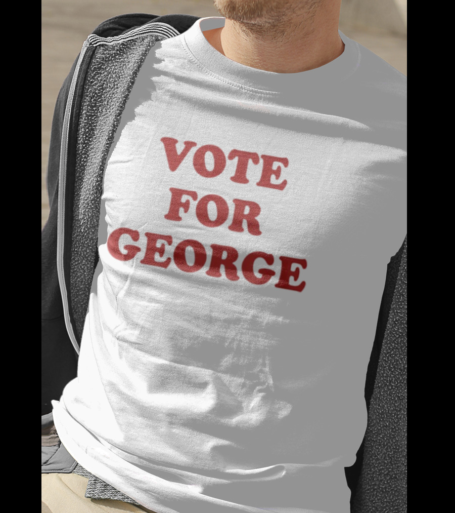 Vote For George Kittle Red Vintage Campaign Style T-Shirt