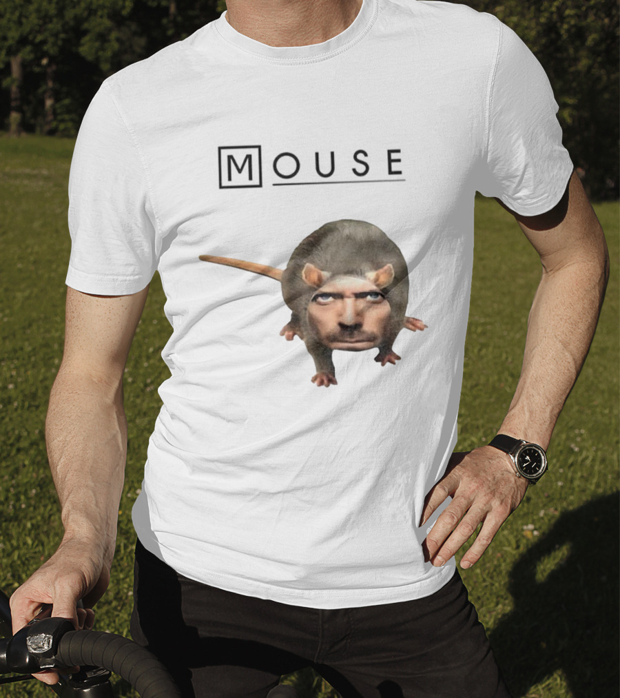 Hugh Laurie Dr. Gregory House Mouse Mashup Meme T-Shirt