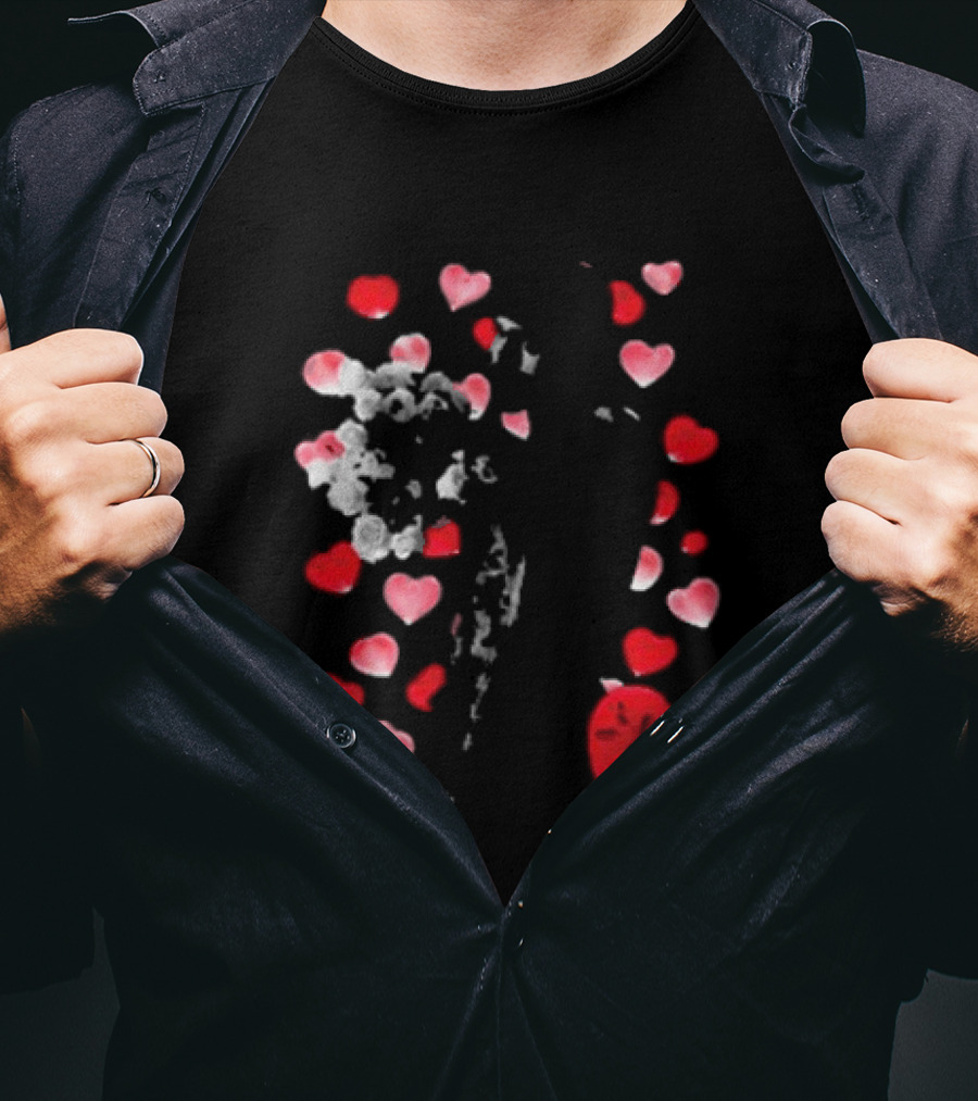 Chris Brown I Love Breezy Heart Petals T-Shirt