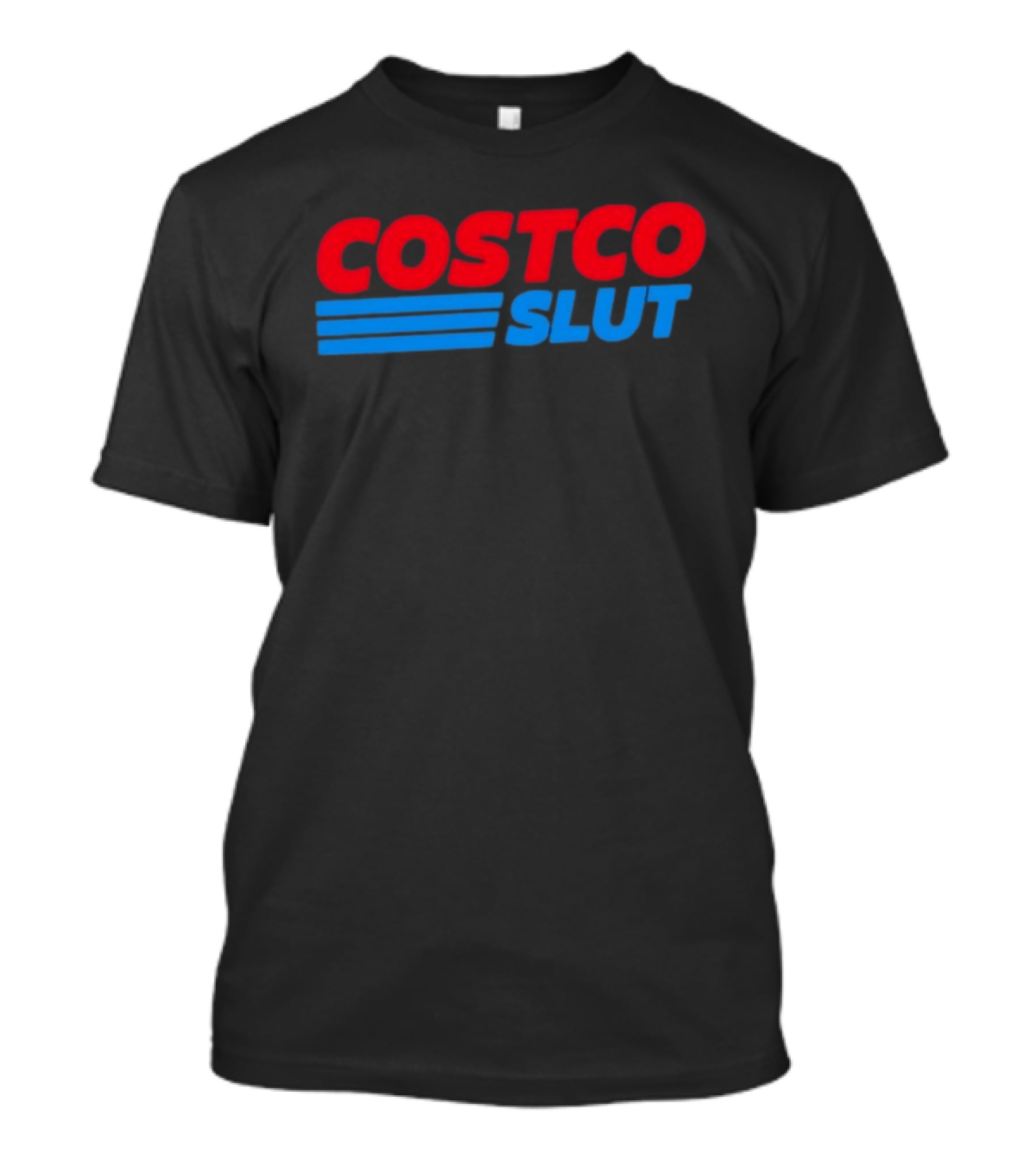 Costco Slut Bold Red Blue T-Shirt