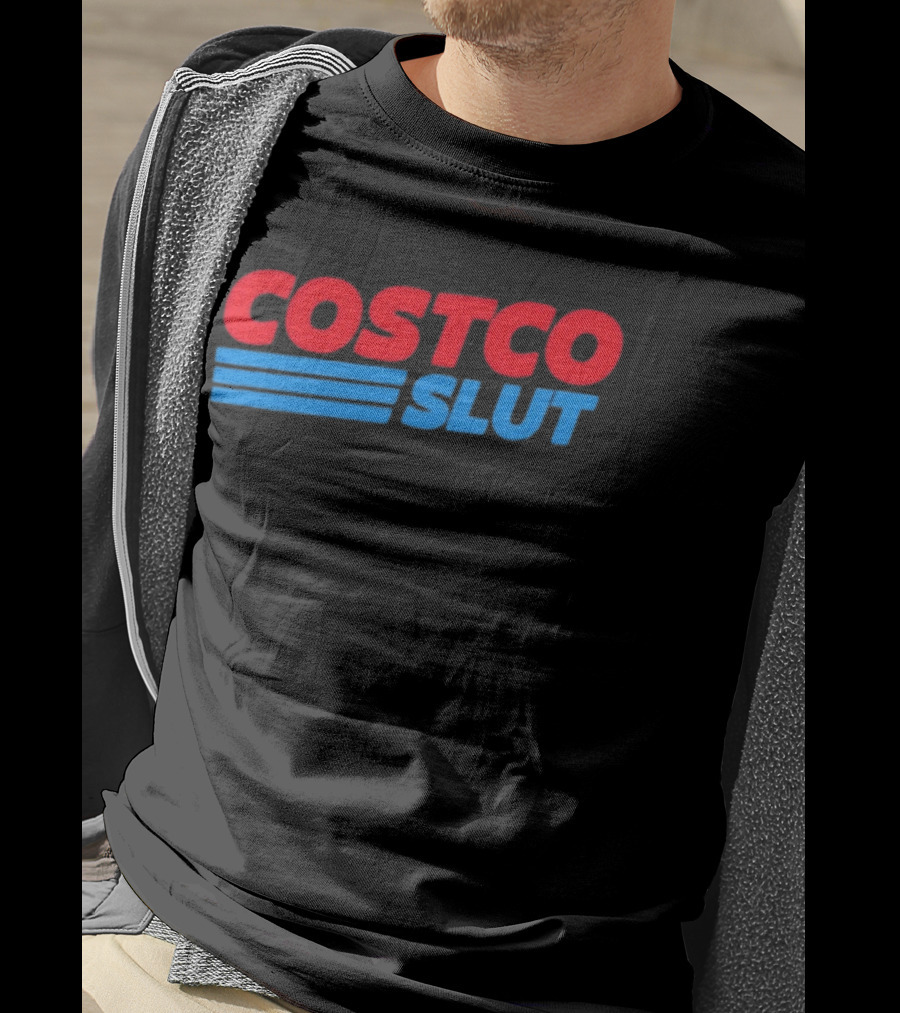 Costco Slut Bold Red Blue T-Shirt