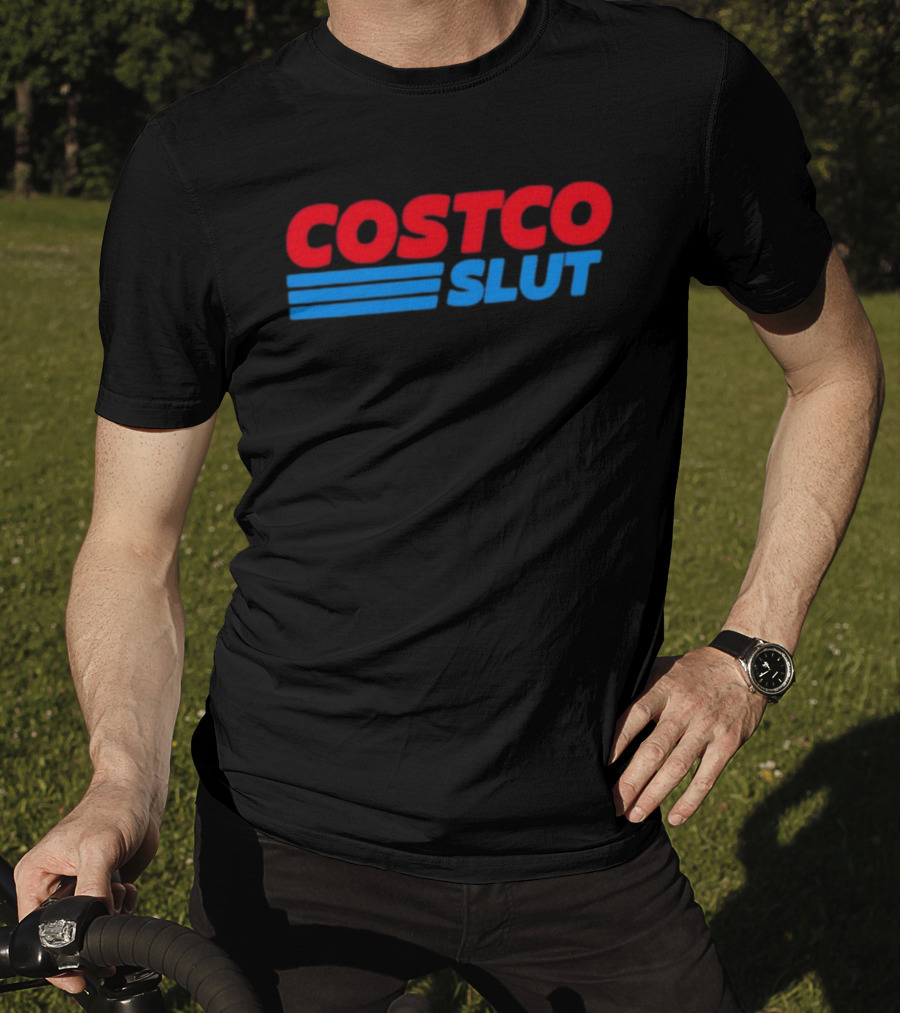 Costco Slut Bold Red Blue T-Shirt