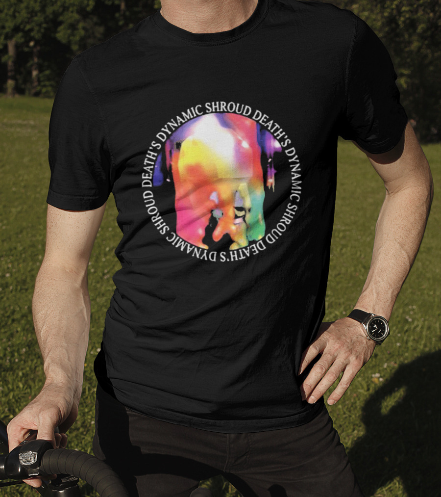 Deaths Dynamic Shroud Heavy Black Heart Colorful Melt T-Shirt
