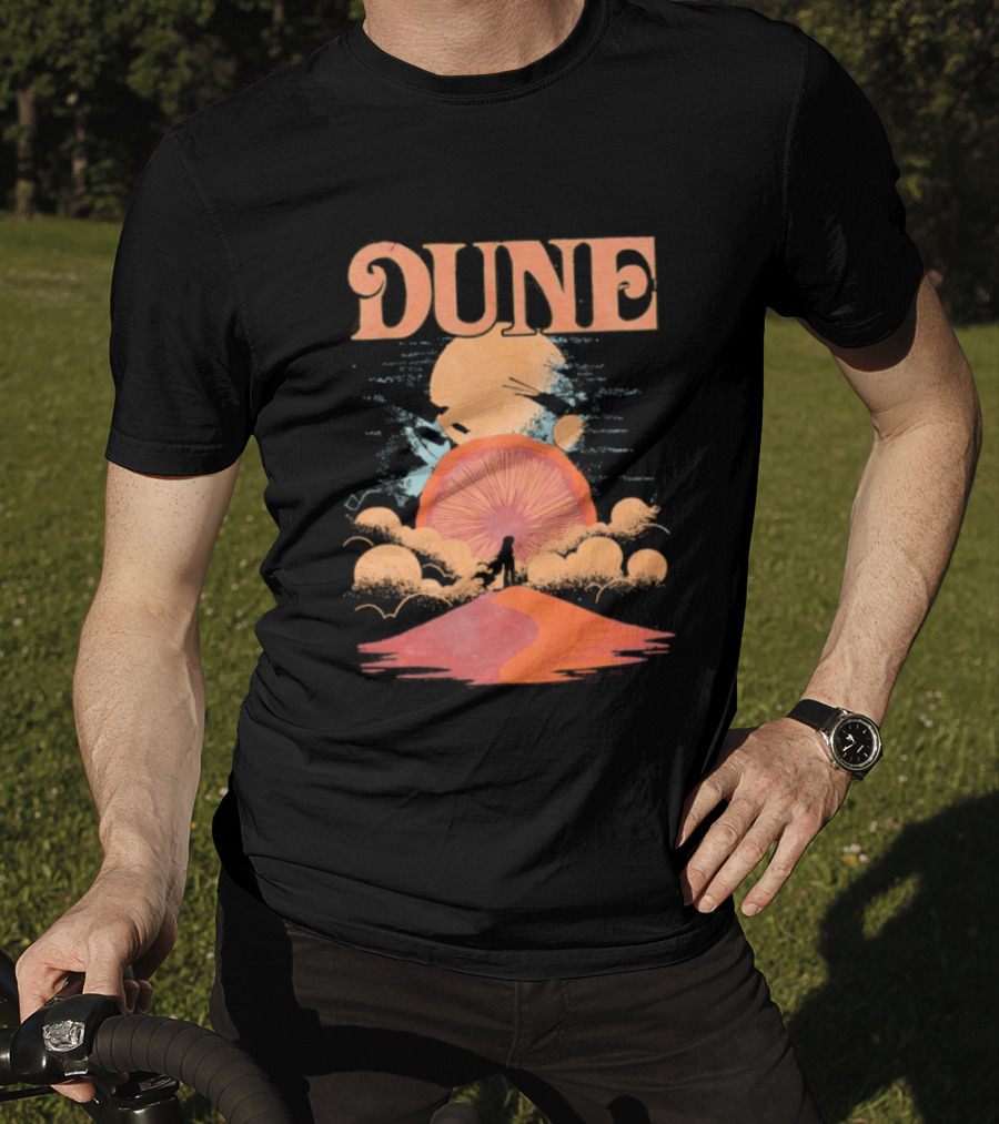 Dune House Atreides Sunset Desert Scene T-Shirt
