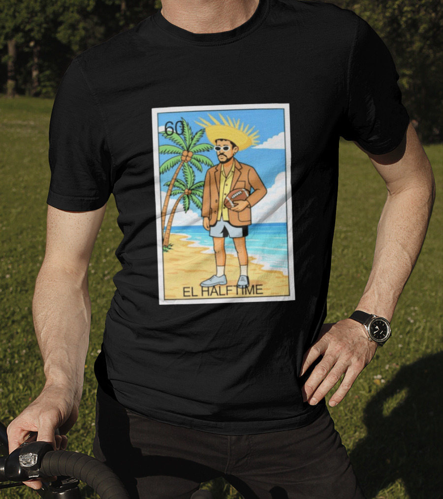 El Halftime 60 Beach Football Guy T-Shirt
