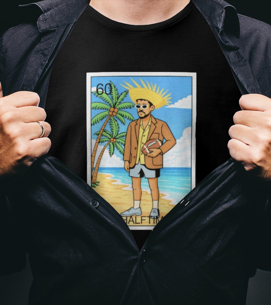 El Halftime 60 Beach Football Guy T-Shirt
