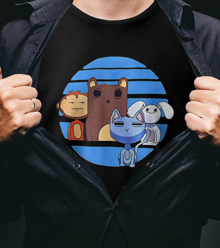 Final Destination Bloodlines Cartoon Animals Bobby Campbell Owen Joyner T-Shirt