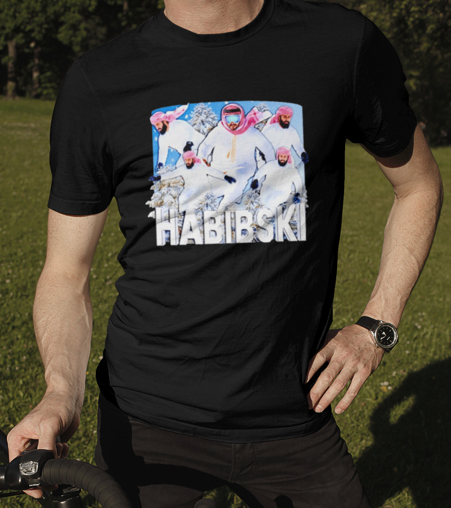Habibski Habibi Skiing Adventure Winter Fun T-Shirt