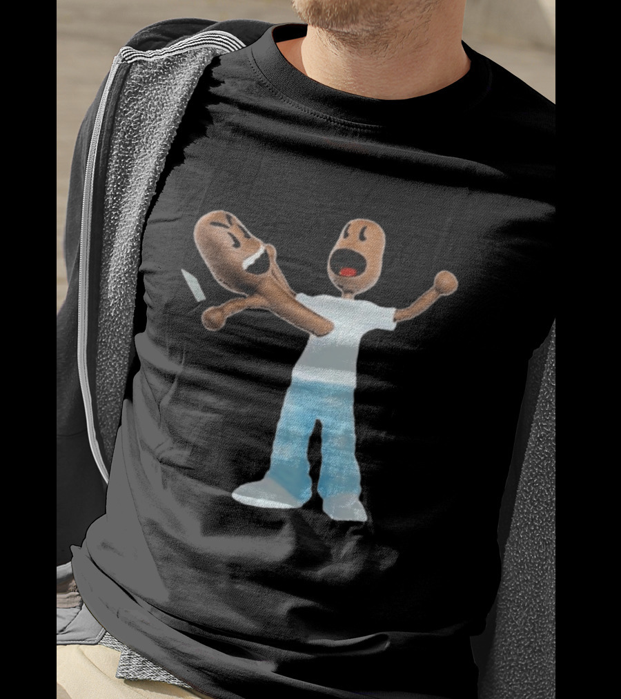 Kid Cudi Scotty Ramon Versus Cartoon Characters Clash T-Shirt