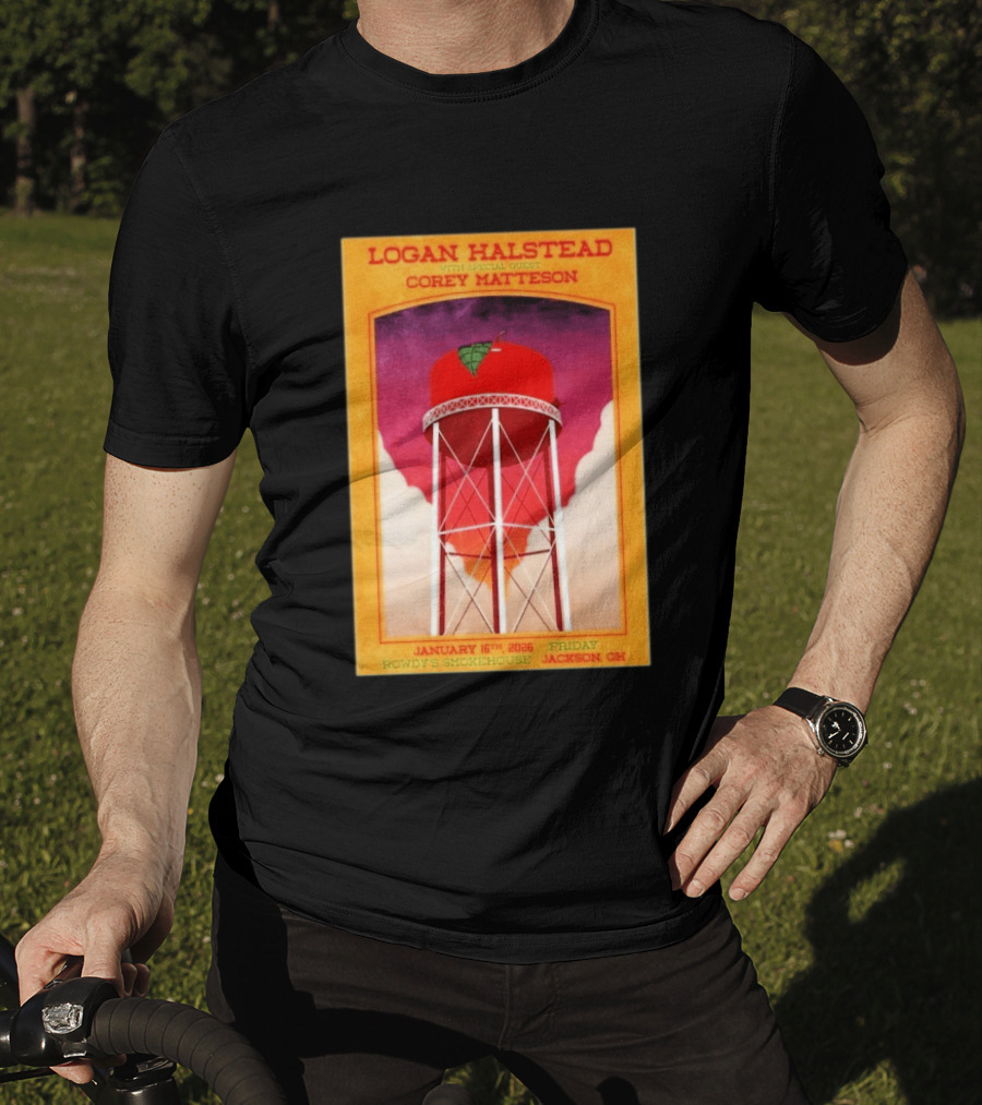 Logan Halstead Corey Matteson Rowdy's Smokehouse Jackson Ohio January 16 2026 T-Shirt
