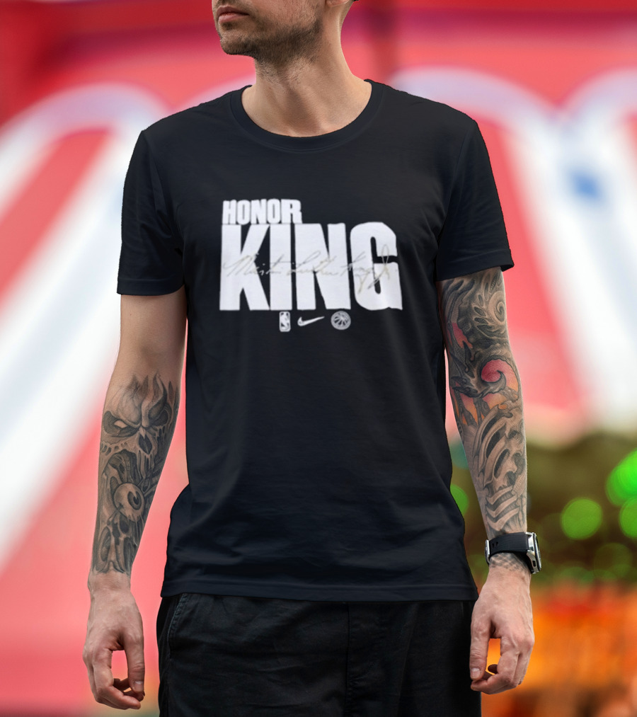 Nike Golden State Warriors Honor The King Martin Luther King Jr NBA T-Shirt