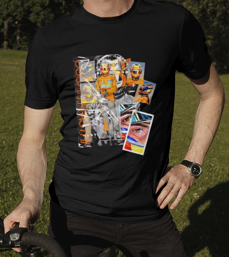 Oscar Piastri McLaren F1 2026 Racing I Enjoy Being Hunted Helmet Suit T-Shirt