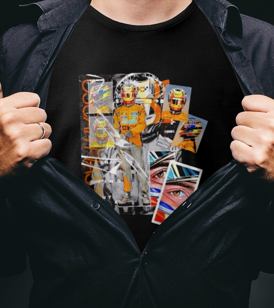 Oscar Piastri McLaren F1 2026 Racing I Enjoy Being Hunted Helmet Suit T-Shirt