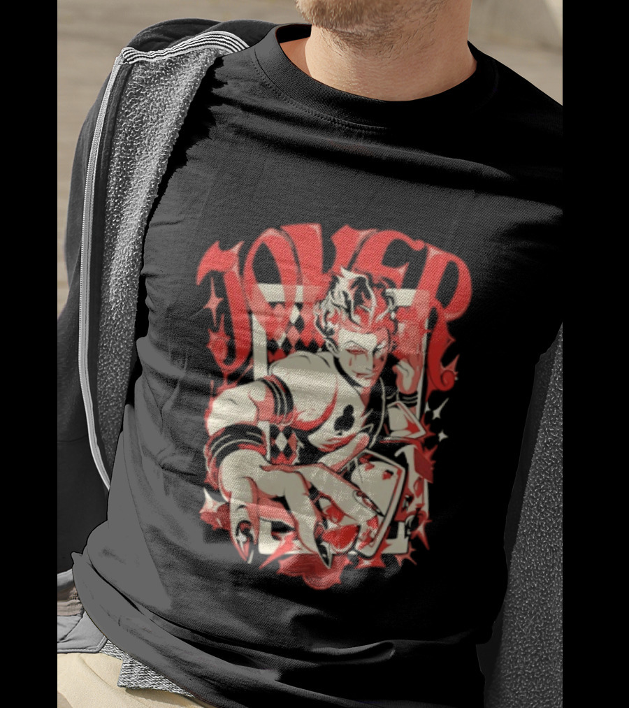 Joker Playing Cards Phantom 4 Hearts T-Shirt