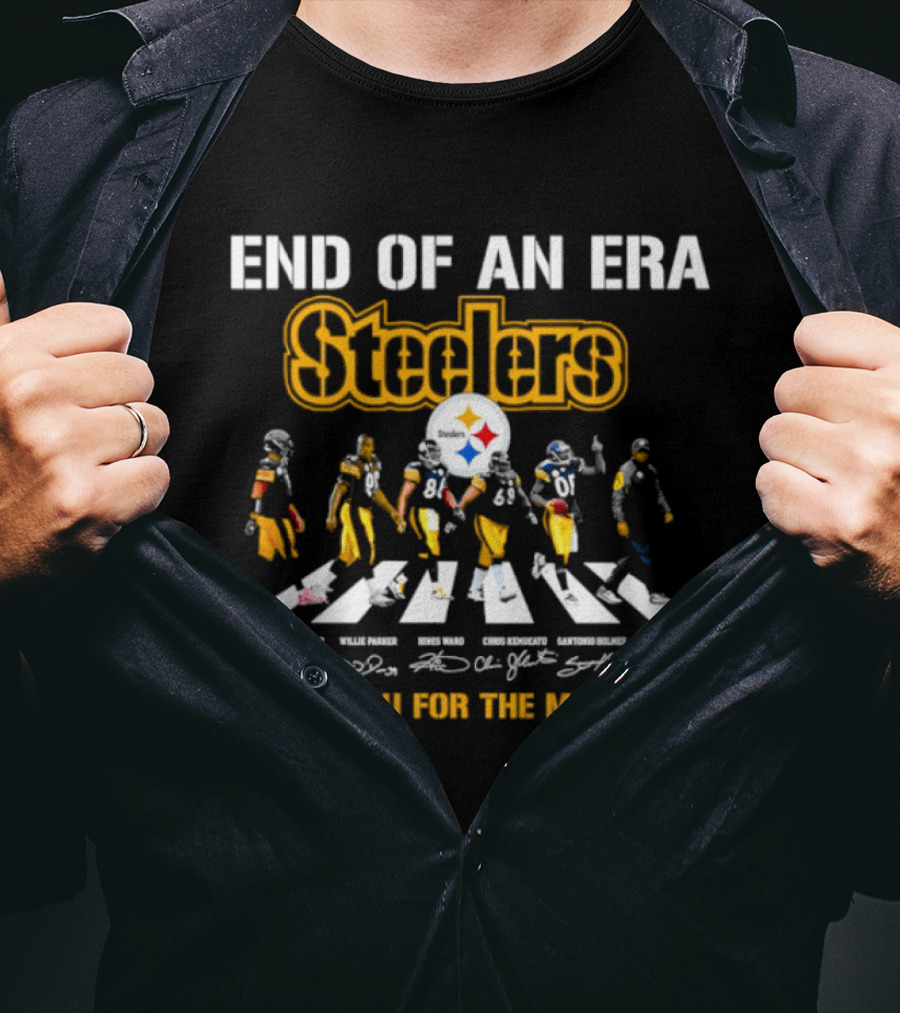 End Of An Era Steelers Thank You For The Memories T-Shirt