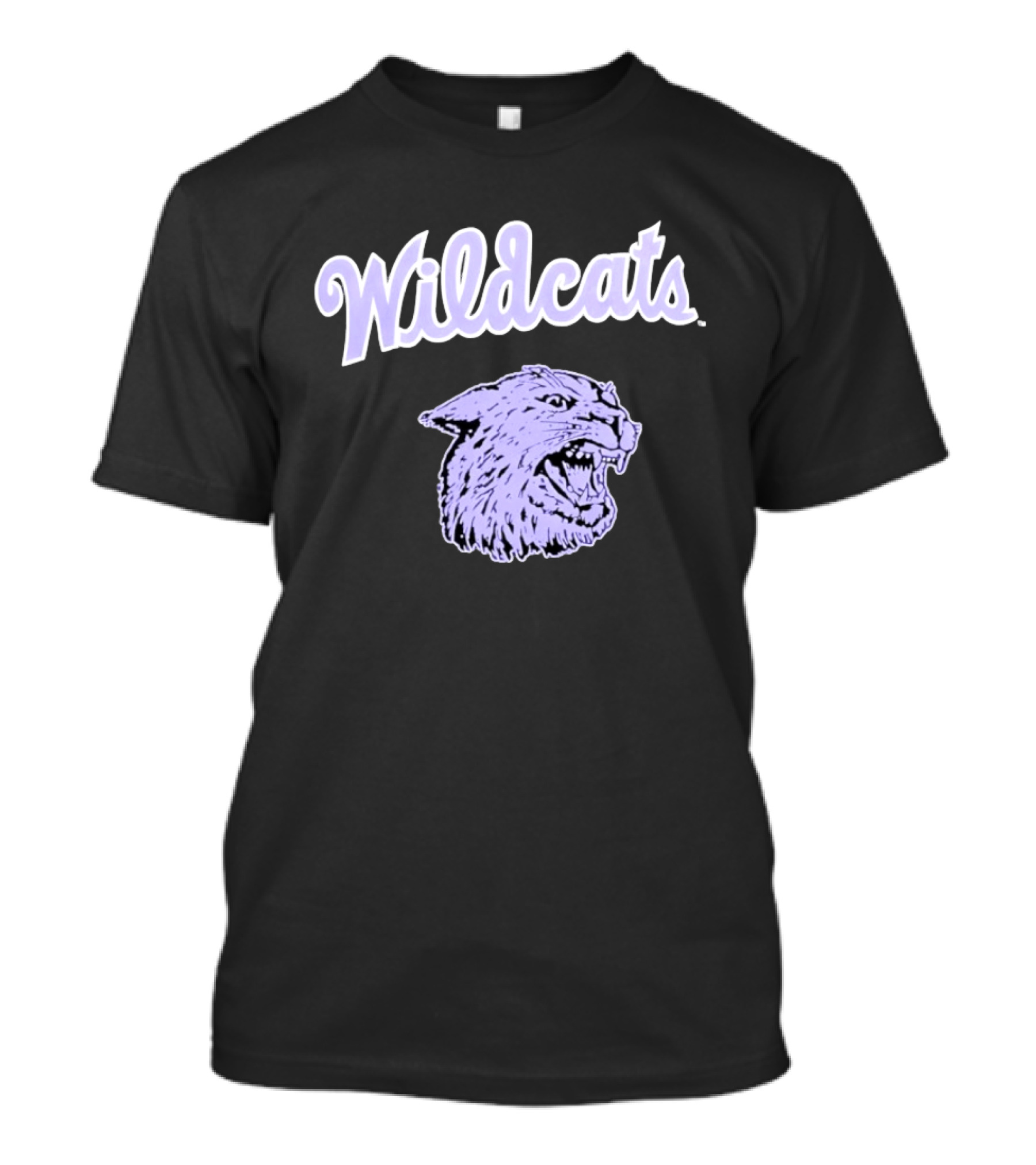 Wildcats Wildcat Head Purple T-Shirt