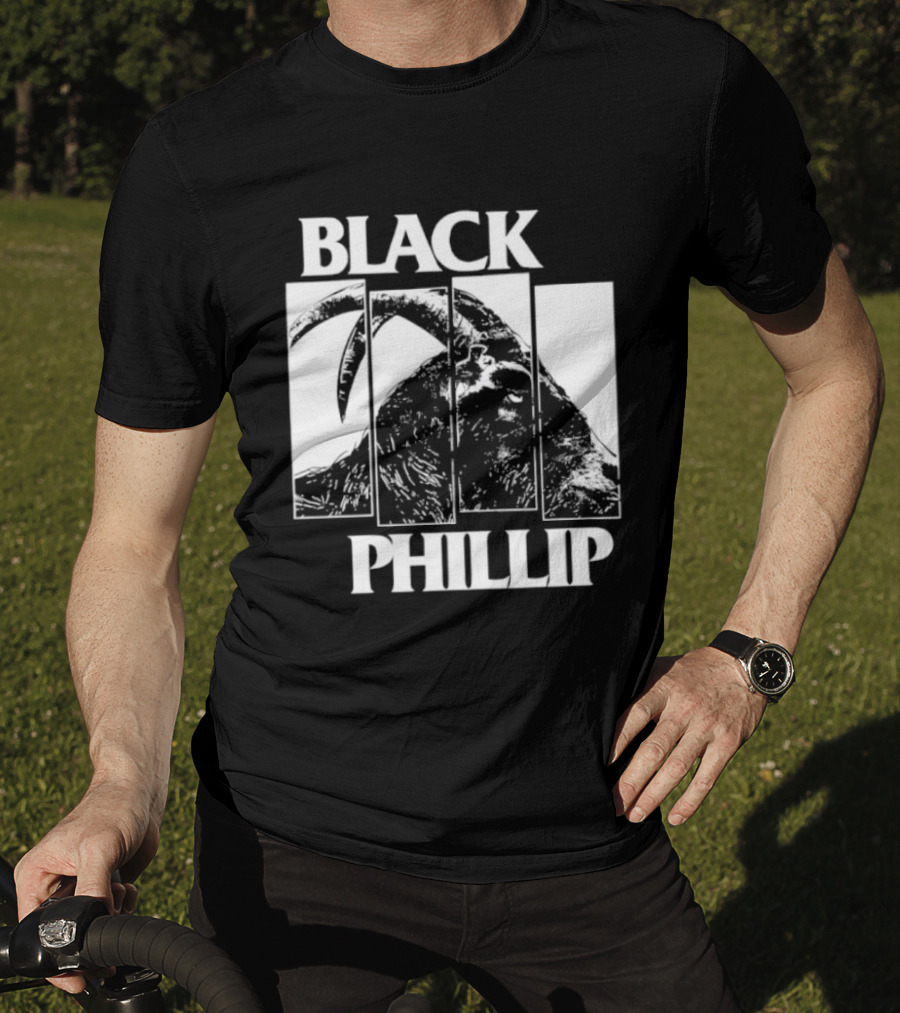 Black Phillip The Witch Goat Black Flag T-Shirt