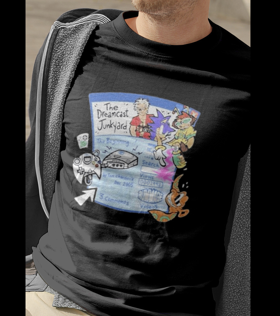 The Dreamcast Junkyard Animated AF Dec 2005 Tom Charnock Rummage Videos T-Shirt