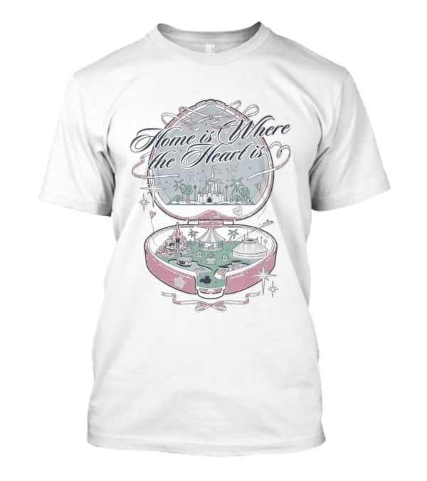 Home Is Where The Heart Is Disney Castle Fantasy Mirror T-Shirt