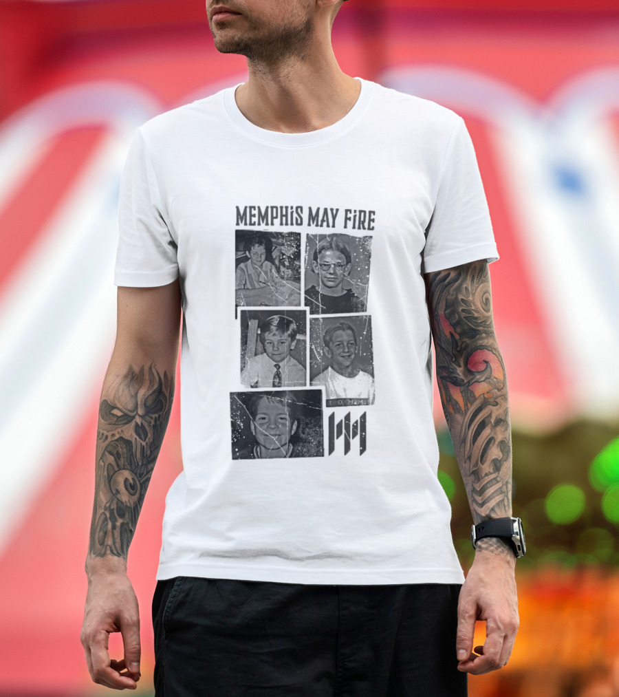 Memphis May Fire Vintage School Photos Collection T-Shirt