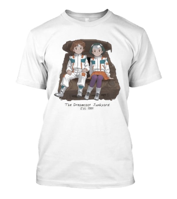 The DC Junkyard X Tez Okano JunkyardGaGa Est 2005 Kids In Spacesuits Sitting On Tank T-Shirt