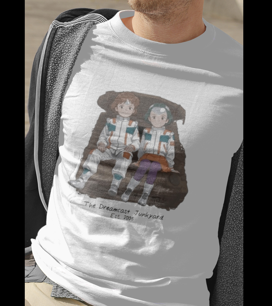 The DC Junkyard X Tez Okano JunkyardGaGa Est 2005 Kids In Spacesuits Sitting On Tank T-Shirt