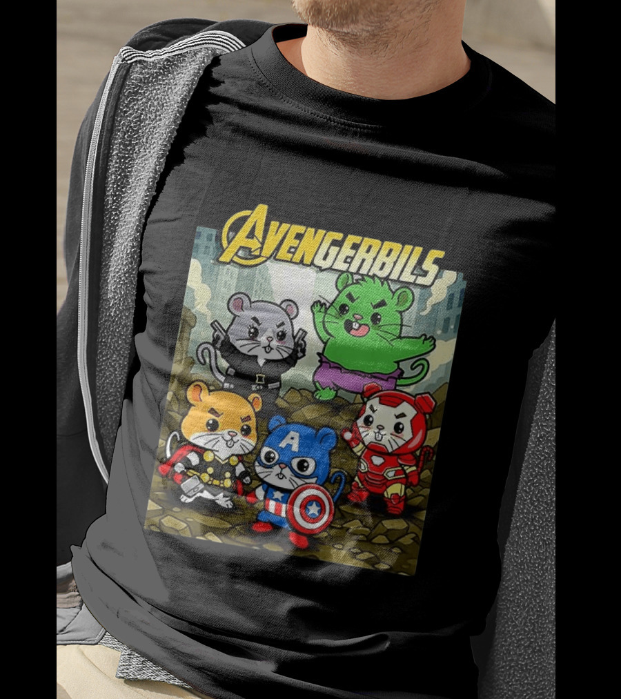 Avengerbils Gerbil Avengers Crossover With Iconic Heroes T-Shirt