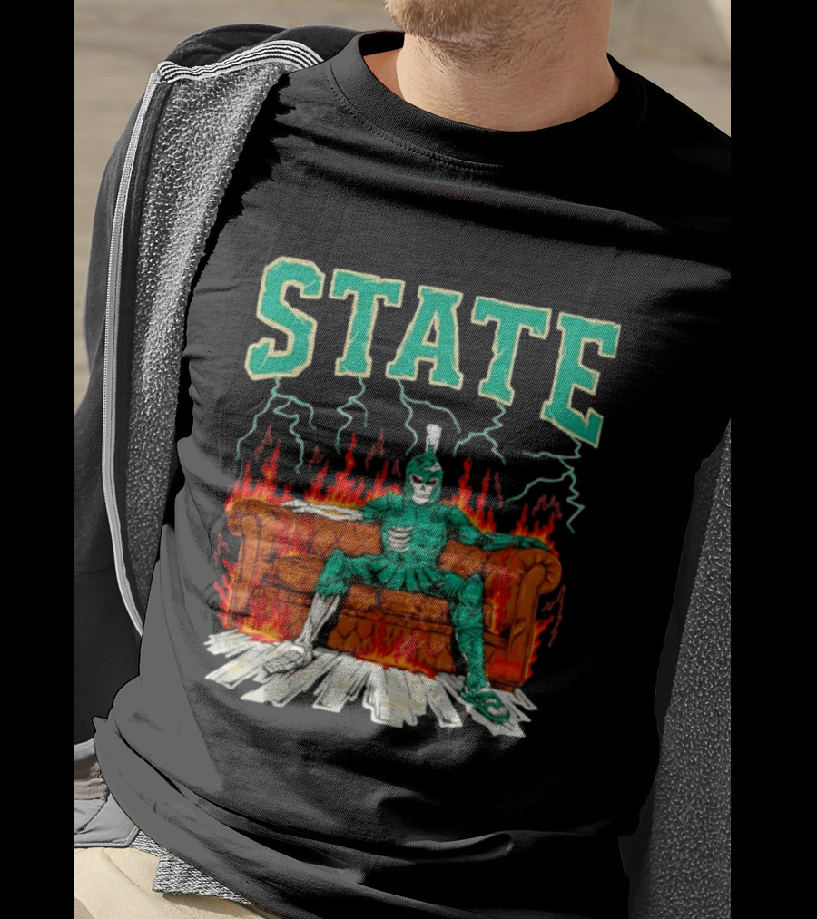 STATE Burning Couch Spartan T-Shirt