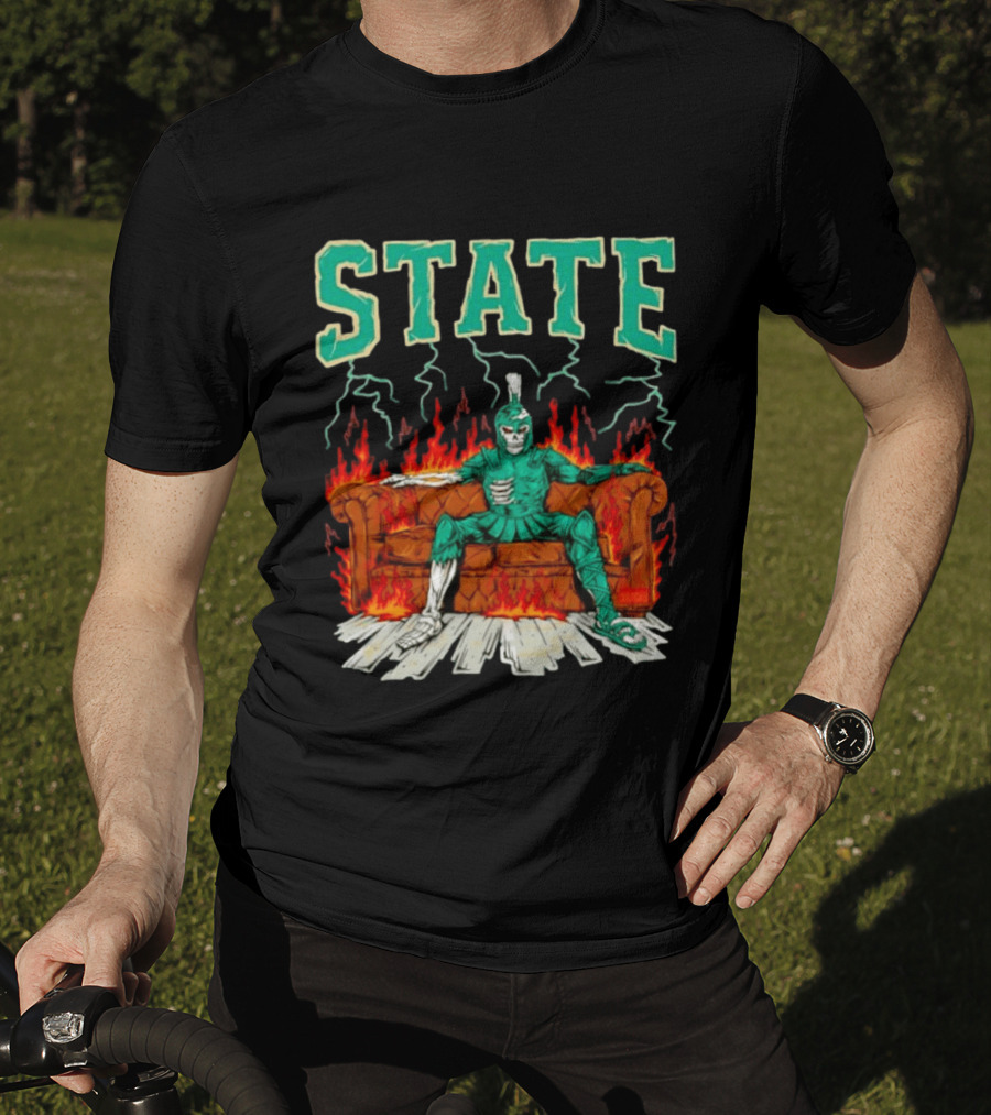 STATE Burning Couch Spartan T-Shirt