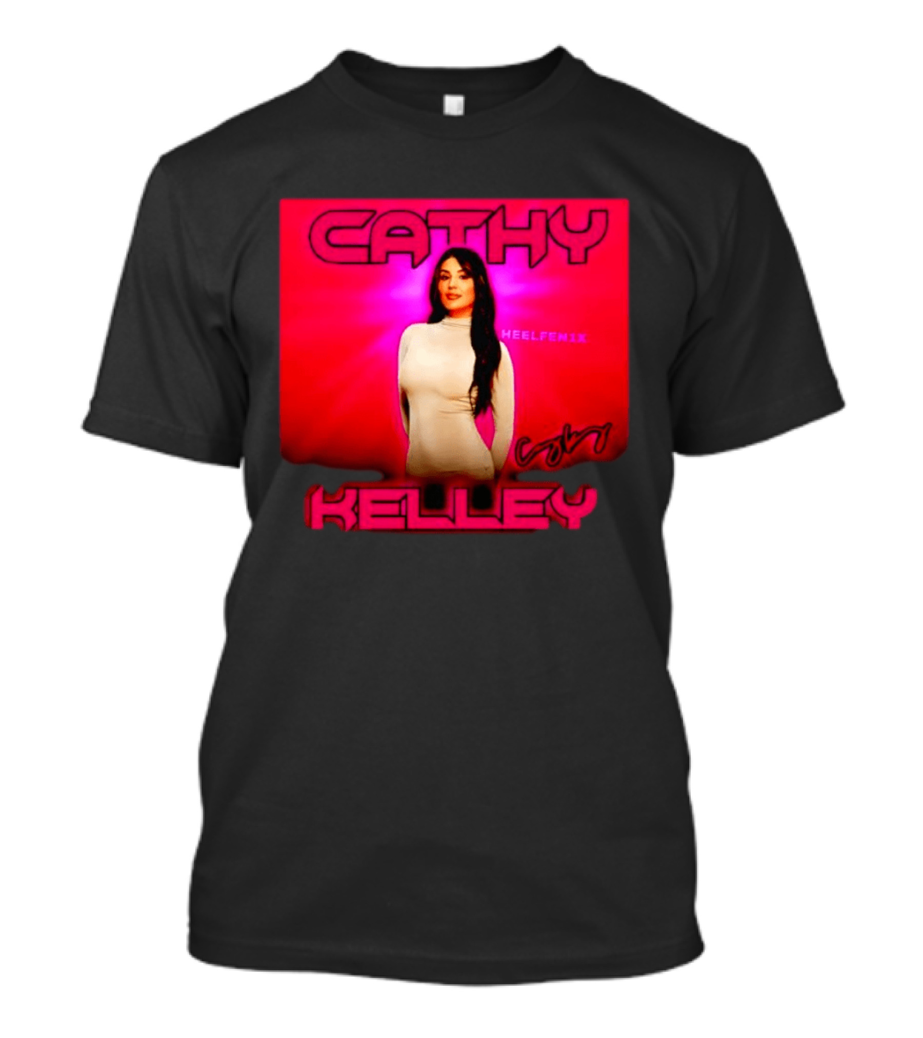 Cathy Kelley HEELFEMIX Pink T-Shirt