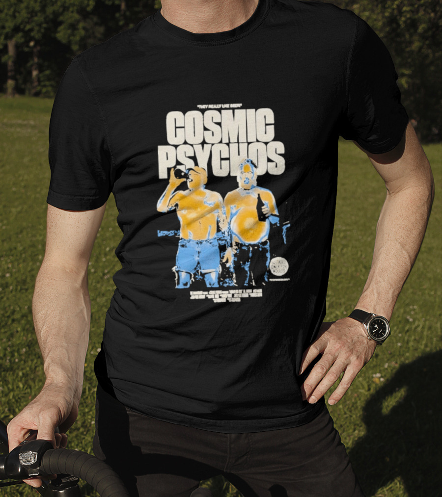 Cosmic Psychos I Really Like Beer Tour 2013 Australia T-Shirt